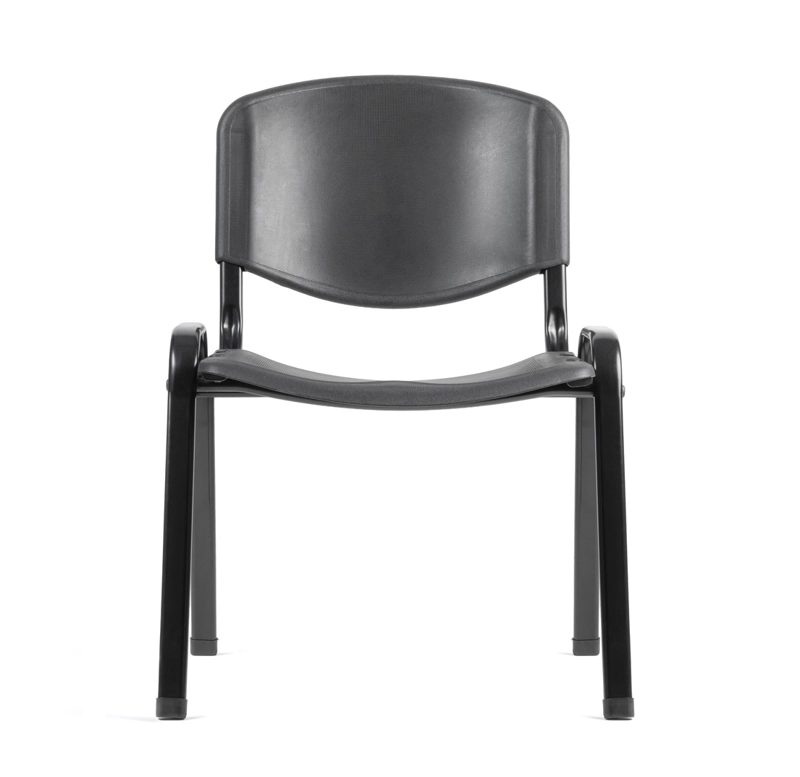 SILLA VISITA ISO POLIPROPILENO EN COLOR NEGRO CASINO - 4