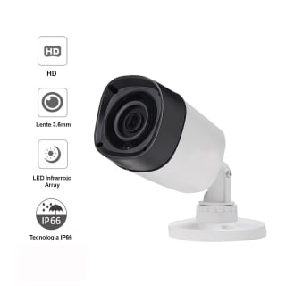 CÁMARA VIPA SEGURIDAD EXTERIOR HD 1MP IR 30MTS - 1