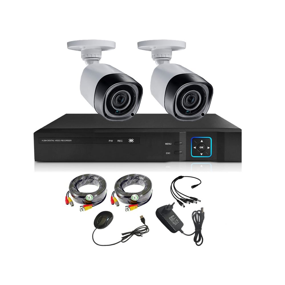 KIT VIPA 2 CÁMARA SEGURIDAD HD EXTERIOR E22L - 1