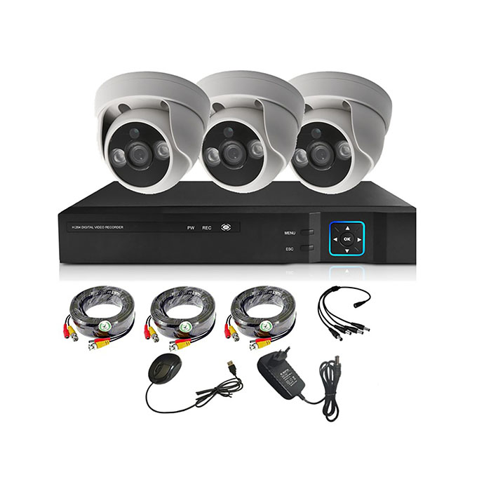 KIT VIPA 3 CÁMARA SEGURIDAD HD INTERIOR I31L - 1