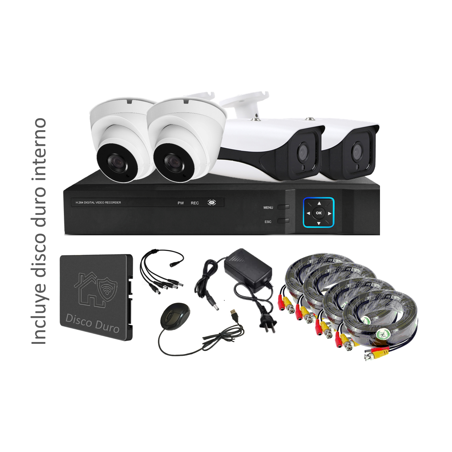 KIT VIPA M49LDD DE CÁMARAS HD CON DISCO DURO M49LD - 1