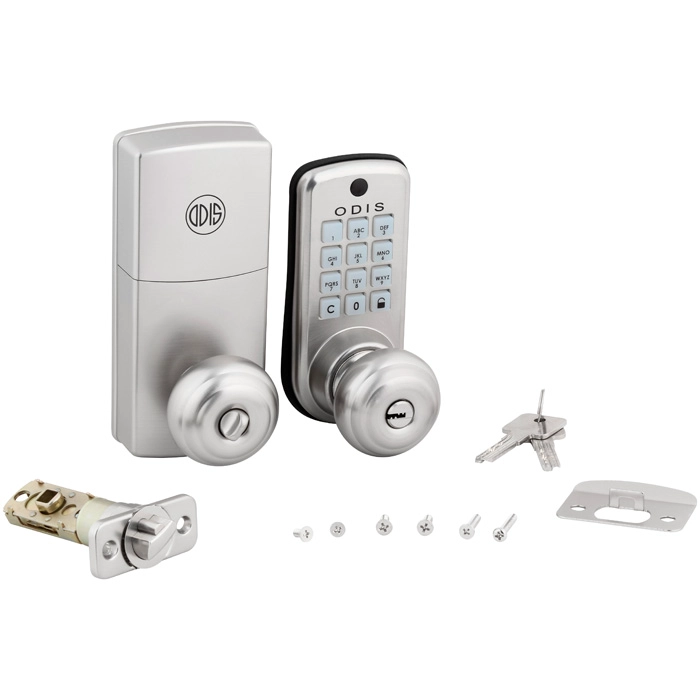 CERRADURA ODIS DIGITAL CON POMO 6500 - PLATA - 6