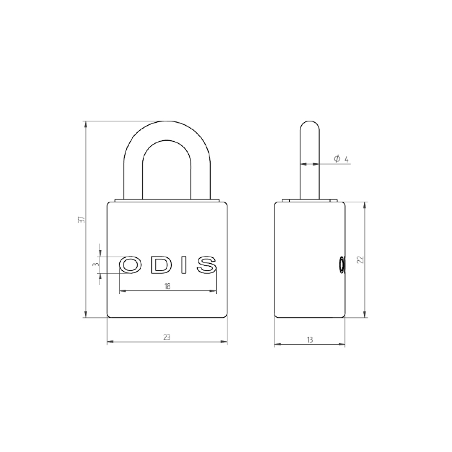 PACK ODIS 2 CANDADOS MINI LOCK 20 MM - 8