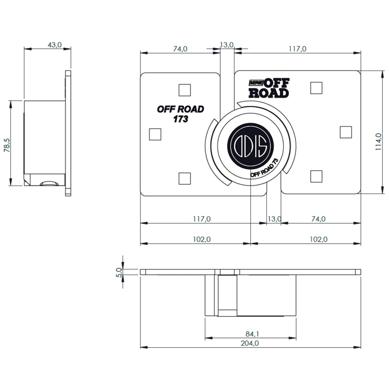 CANDADO ODIS VANLOCK OFF ROAD 173 BLANCO - 8