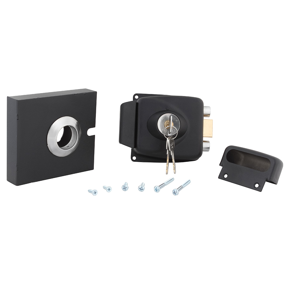 CERRADURA ODIS SOBREPONER 773 CAJA METALICA - NEGRO - 8
