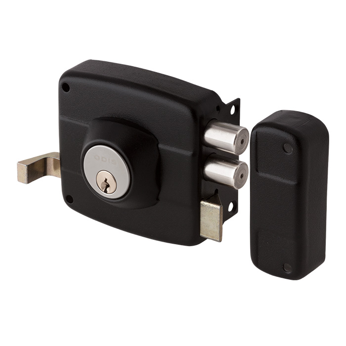 CERRADURA ODIS SOBREPONER 321 PUERTAS DE MADERA -NEGRO - 4