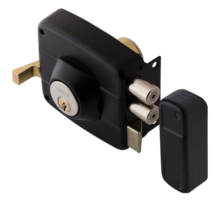 CERRADURA ODIS SOBREPONER 322 PUERTAS MADERA METÁLICAS - NEGRO - 1