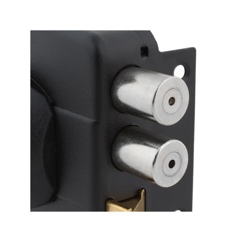 CERRADURA ODIS SOBREPONER 323 REJAS PORTONES CON CAJA - NEGRO - 6