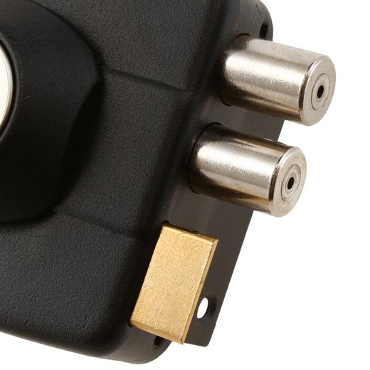 CERRADURA ODIS SOBREPONER 324 PUERTAS MADERA METÁLICAS - NEGRO - 4