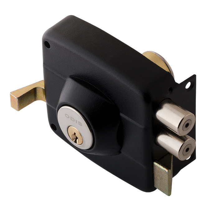 CERRADURA ODIS SOBREPONER 324 PUERTAS MADERA METÁLICAS - NEGRO - 6