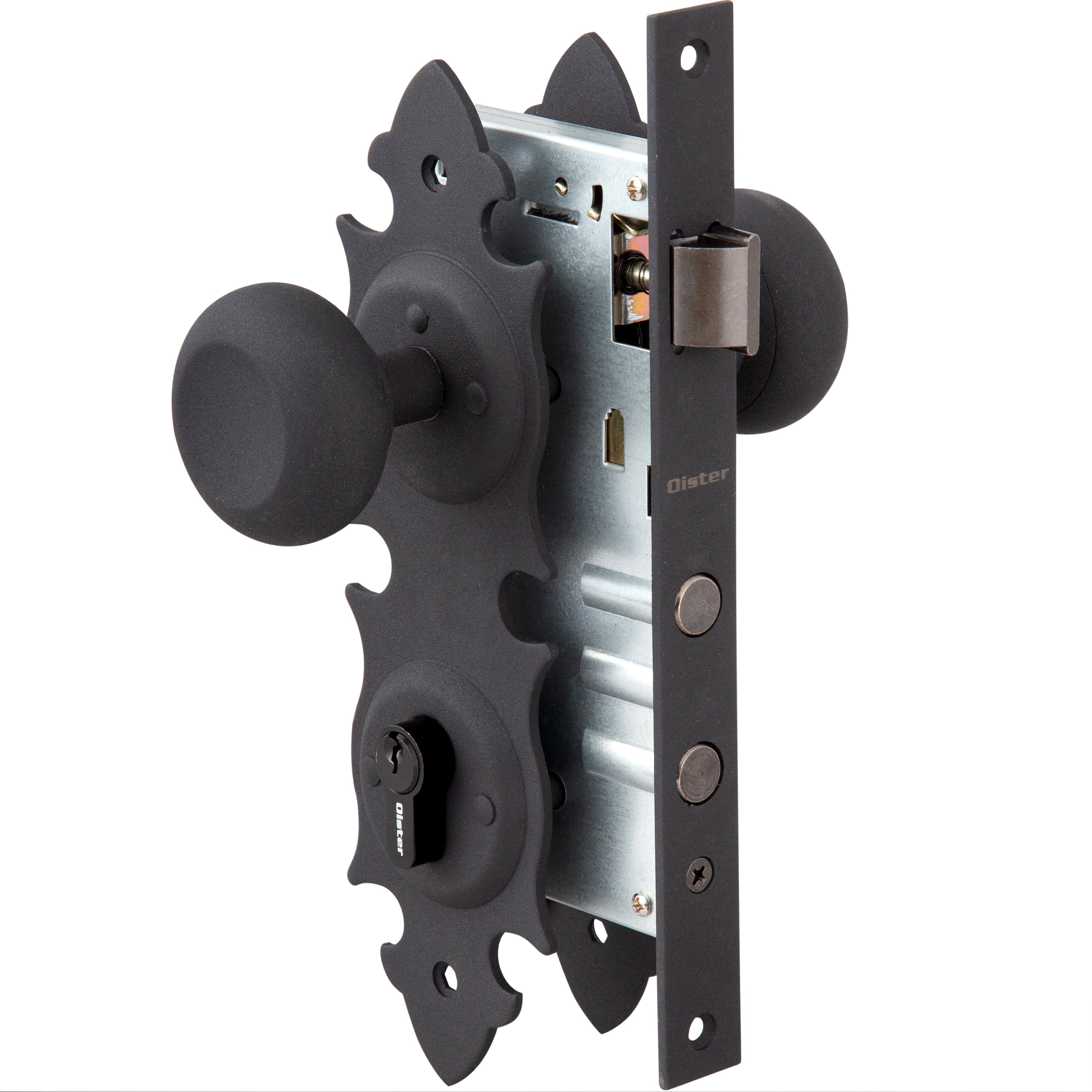 CERRADURA OISTER EMBUTIR TRANCURA ACCESO - NEGRO - 1