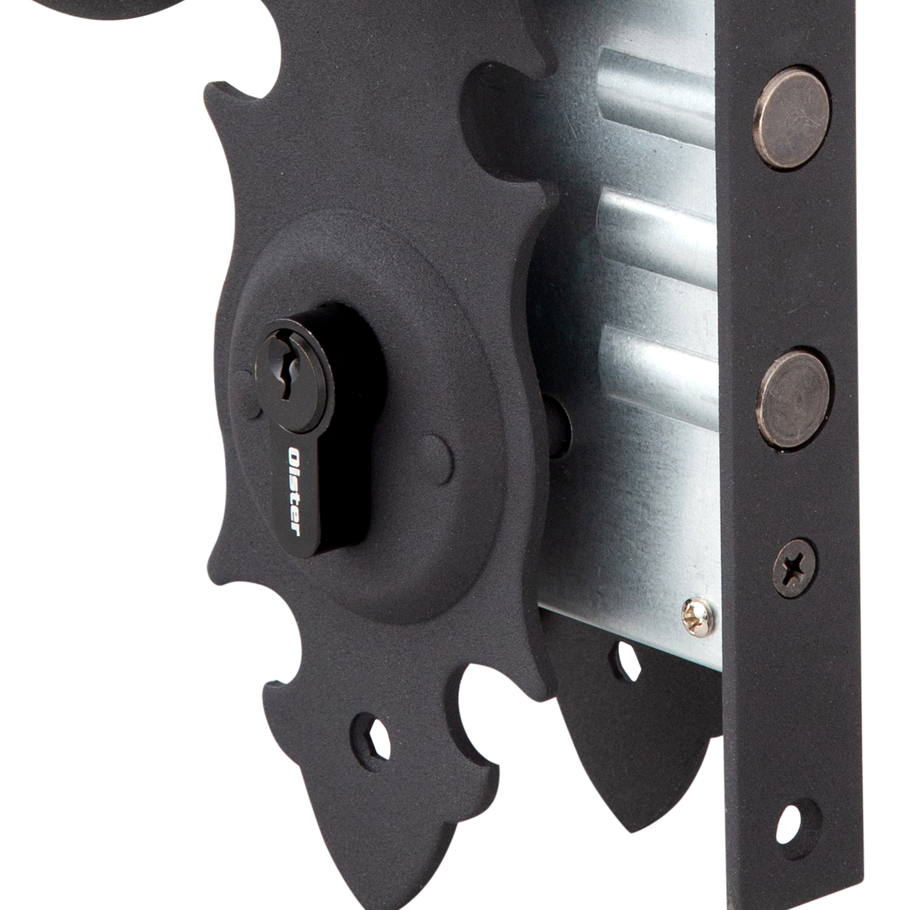 CERRADURA OISTER EMBUTIR TRANCURA INTERIOR - NEGRO - 6