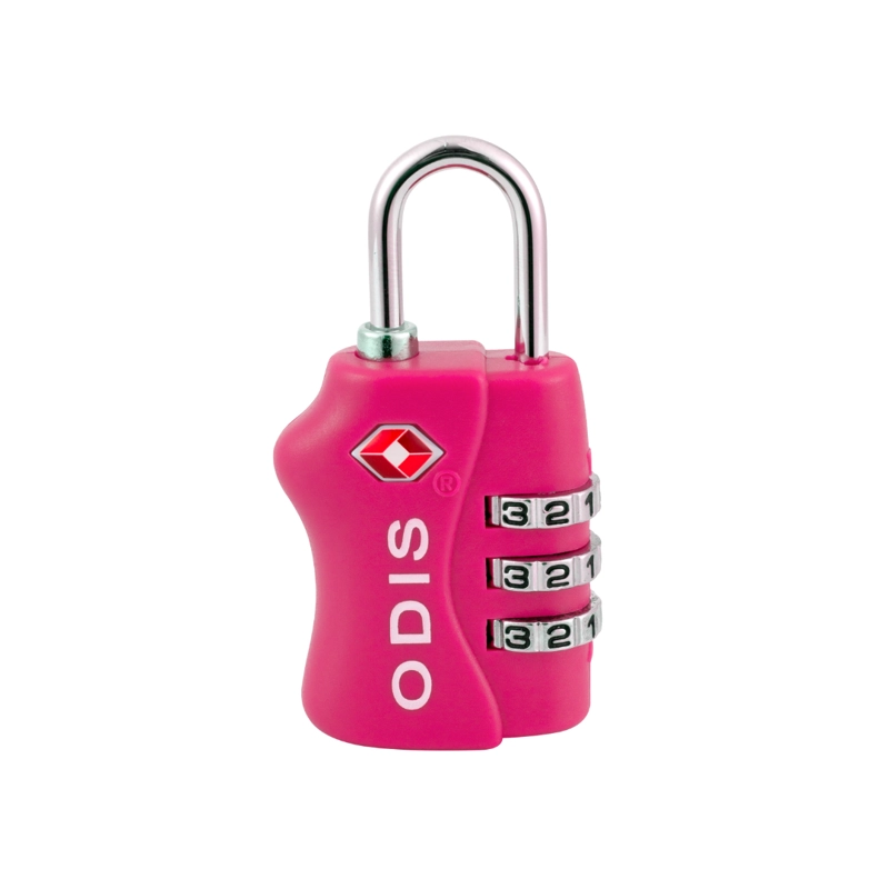 CANDADO ODIS TSA MALETA VIAJE 33 MM COMBINACIÓN ROSADO - 1