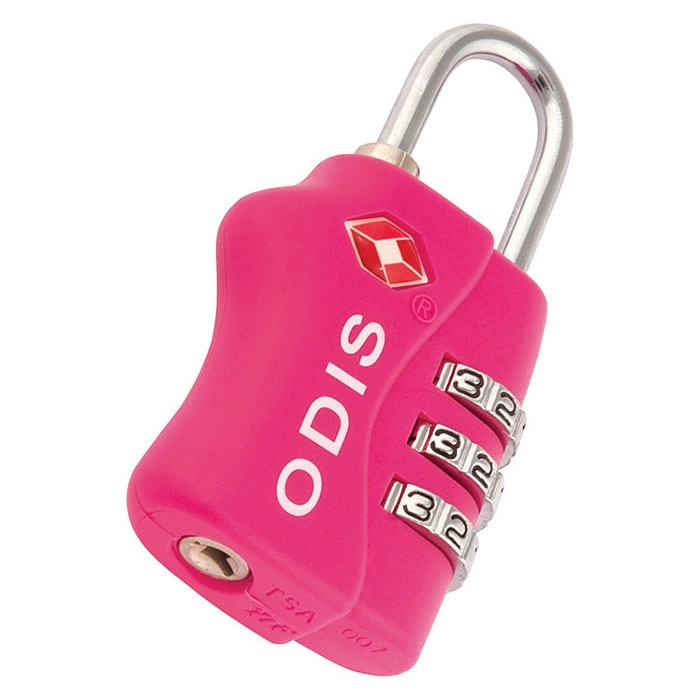 CANDADO ODIS TSA MALETA VIAJE 33 MM COMBINACIÓN ROSADO - 2