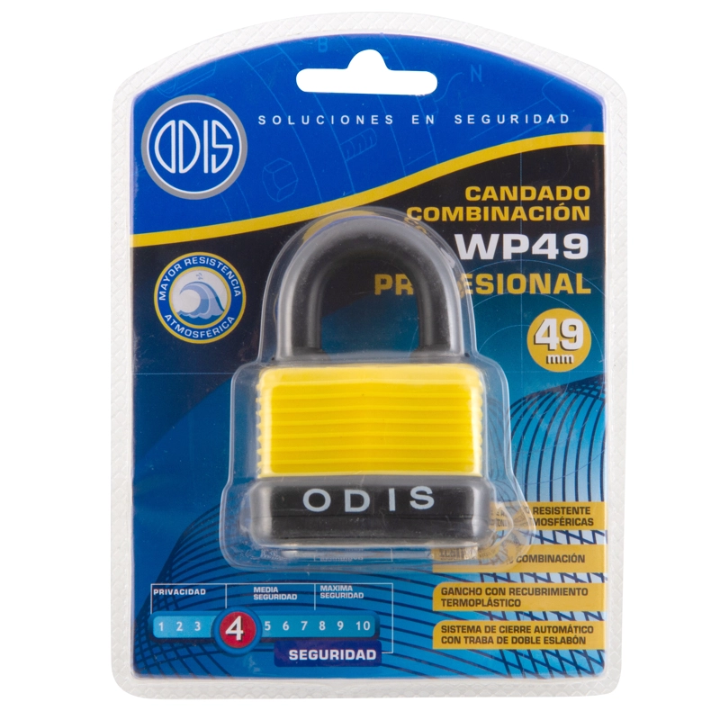 CANDADO WATERPROOF ODIS 49MM COMBINACION - 9