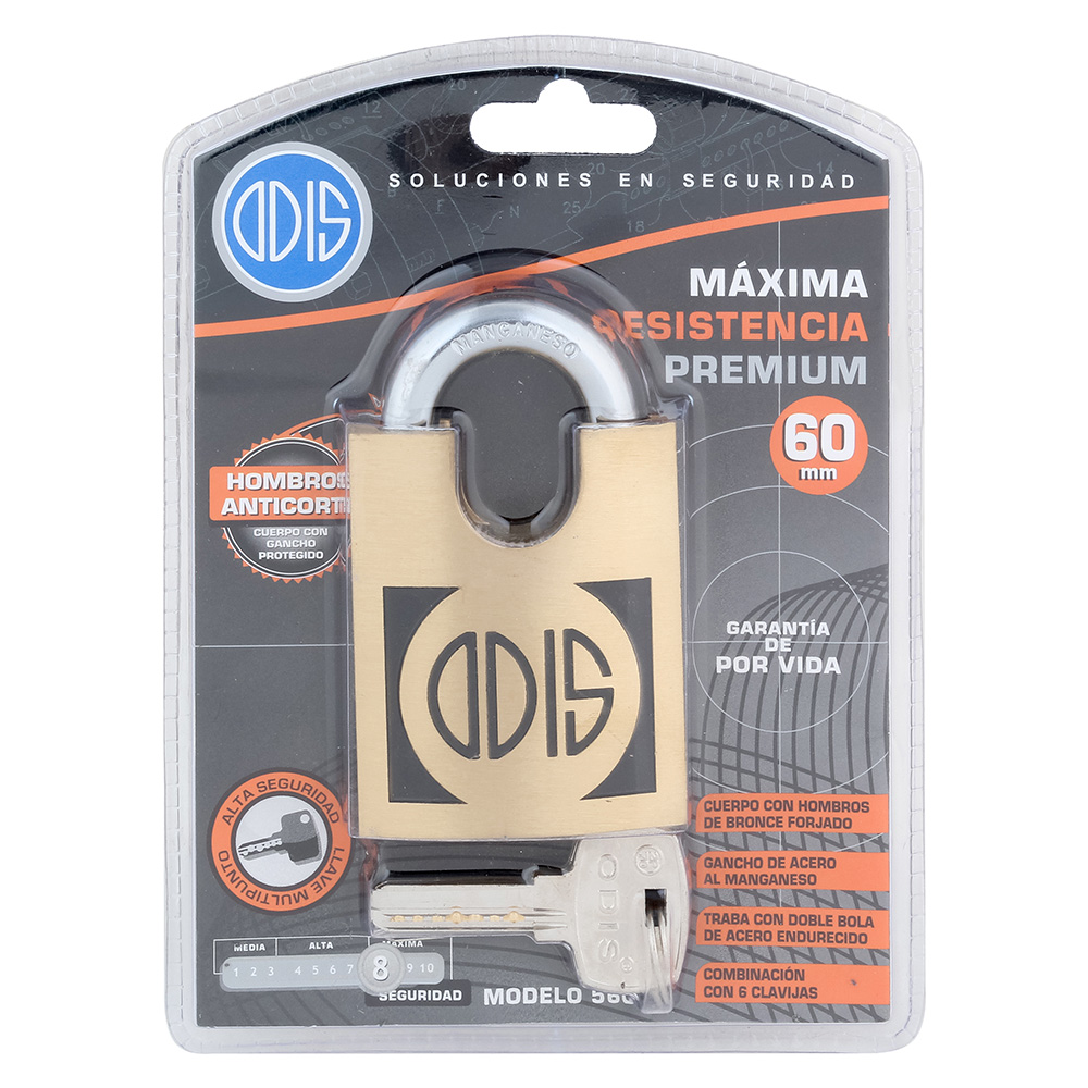 CANDADO ODIS 560 CON HOMBROS 60MM - 7