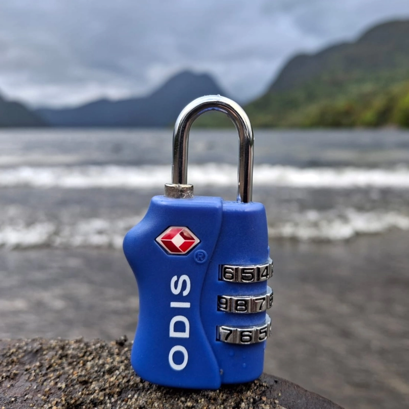 CANDADO ODIS TSA MALETA VIAJE 33 MM COMBINACIÓN AZUL - 3