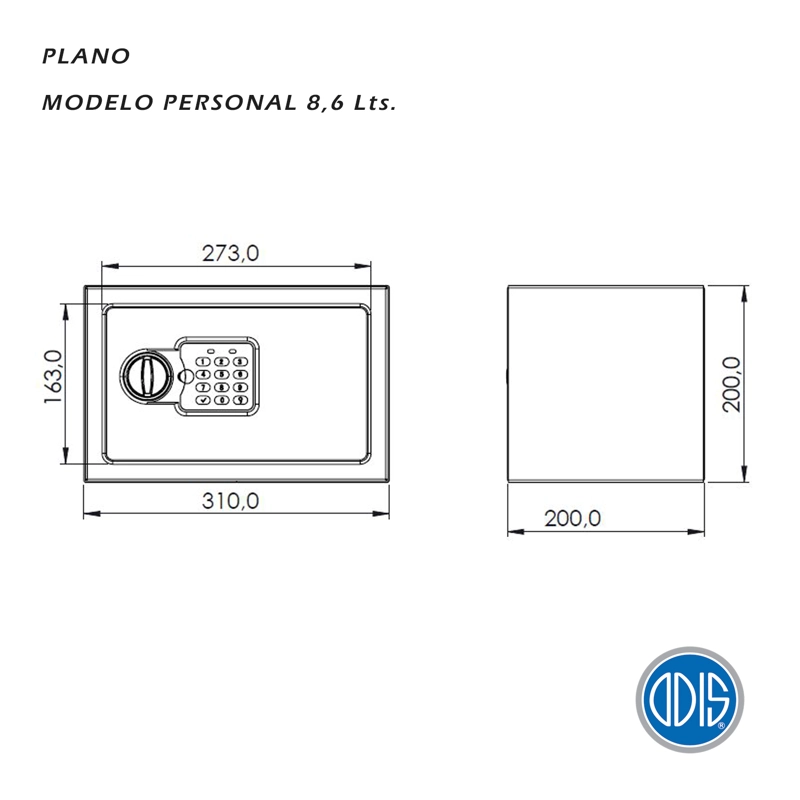 CAJA ODIS RESIDENCIAL 8.6 LT NEGRO - 9