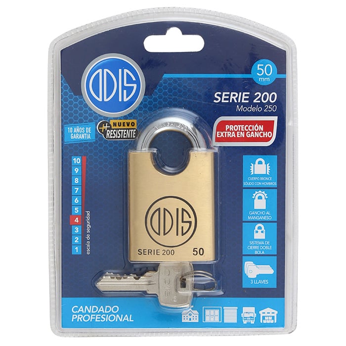 CANDADO ODIS 250 HOMBROS 50MM - 7