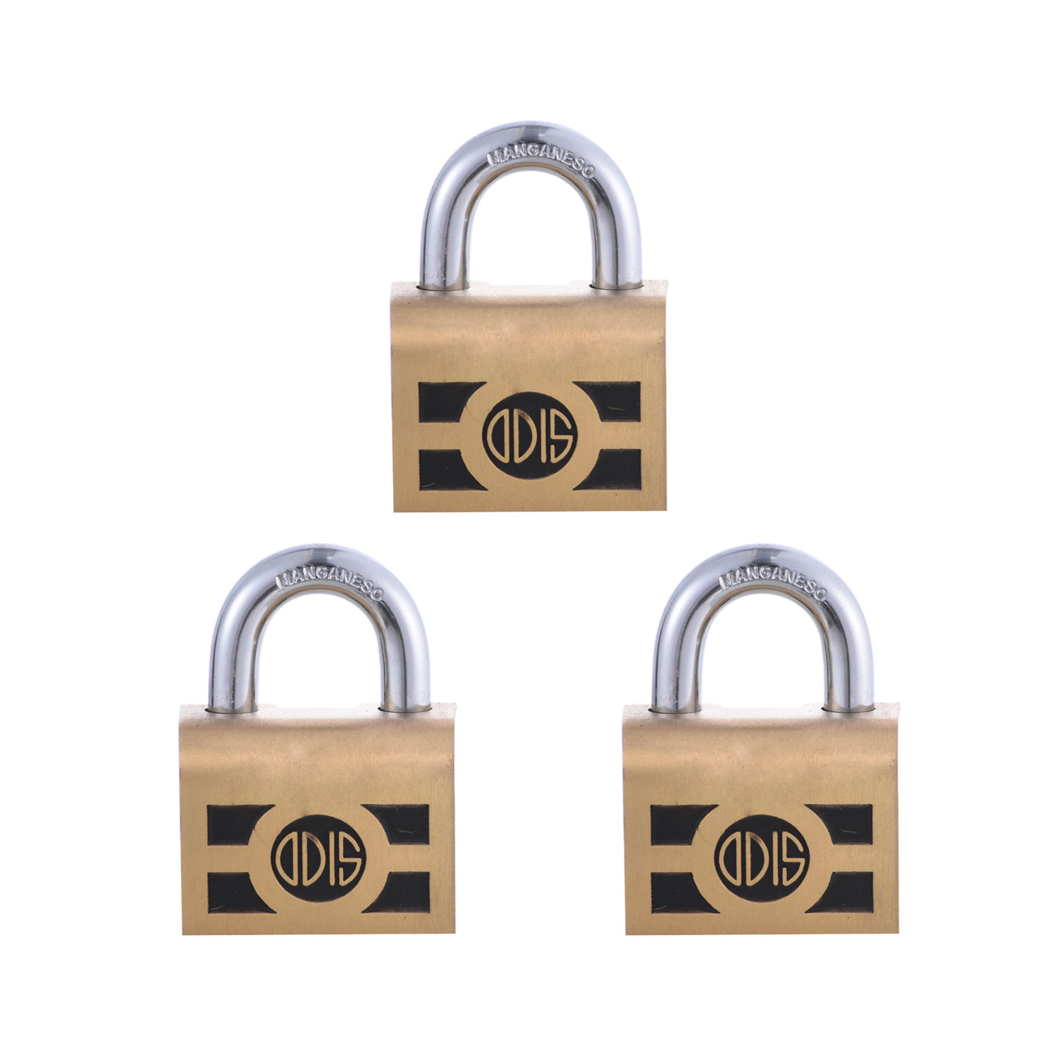 PACK ODIS 3 CANDADOS 750 46 MM LLAVES IGUALES - 1