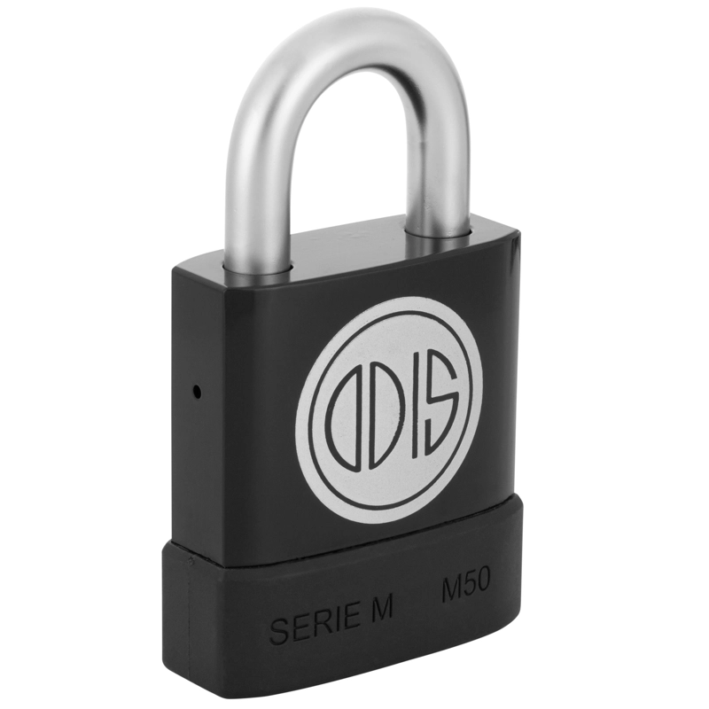 CANDADO ODIS M50 PROTECTED 54MM - EN COLOR NEGRO - 4