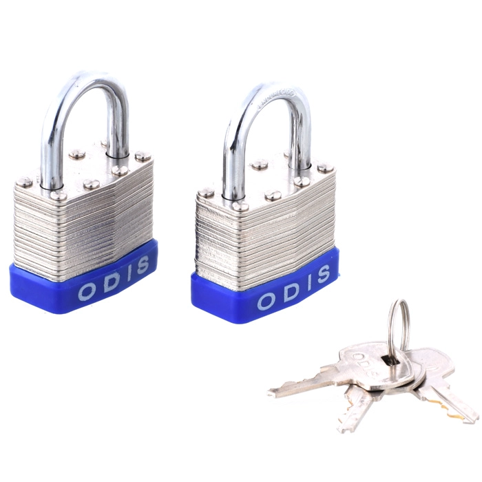 PACK ODIS 2 CANDADOS LAMINADOS 40 MM LLAVES IGUALES - 4