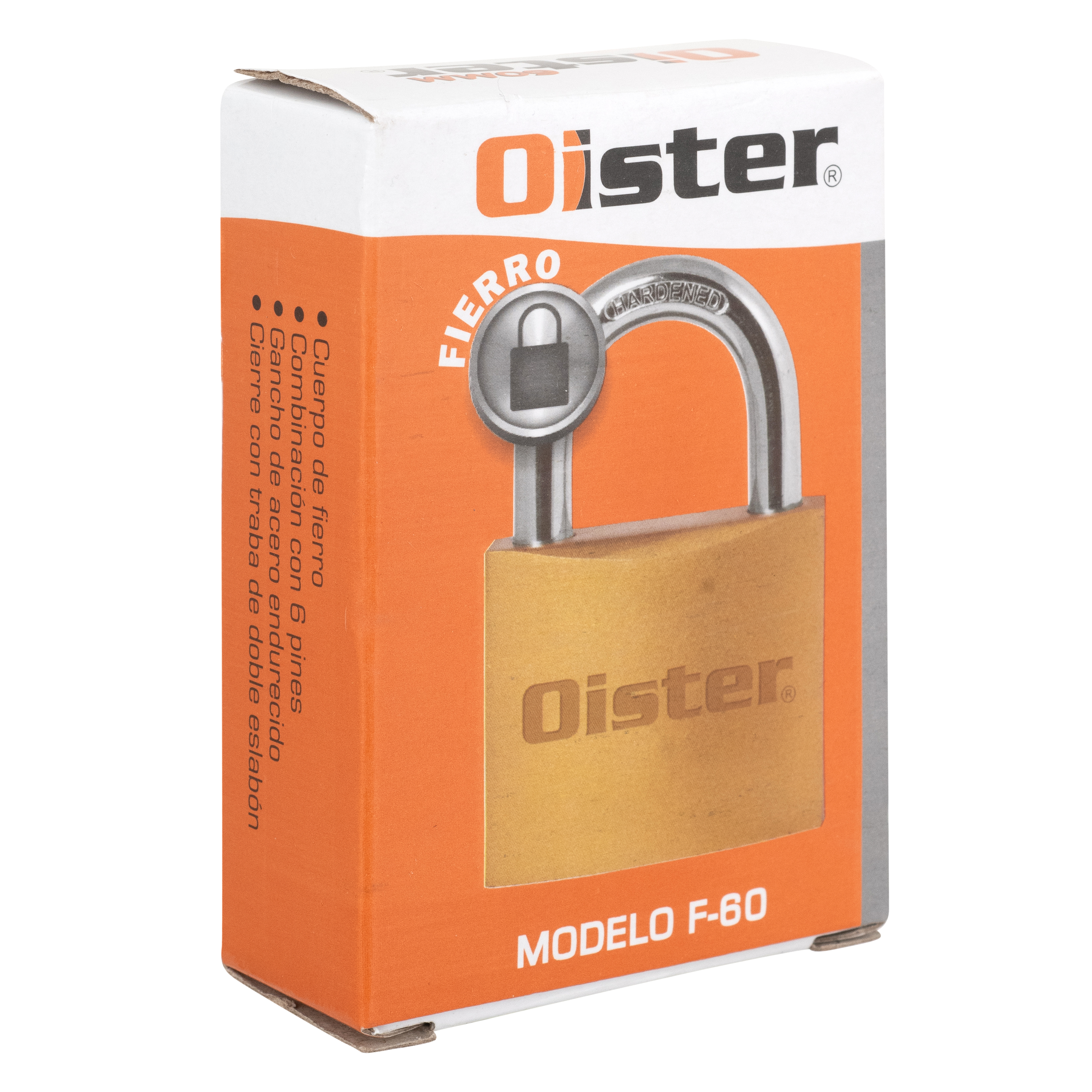 CANDADO OISTER XTRA 60 MM FIERRO BRONCE - 5