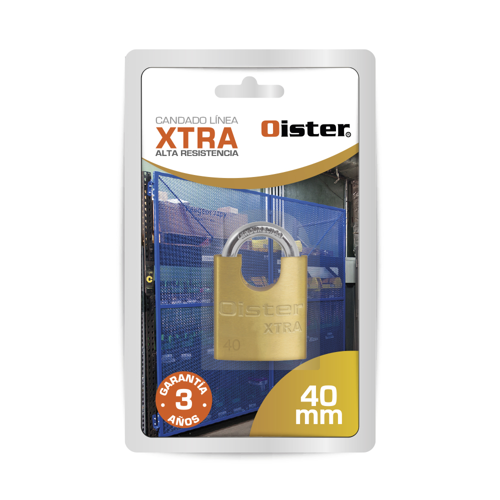 CANDADO OISTER XTRA CON HOMBROS 40MM - 7