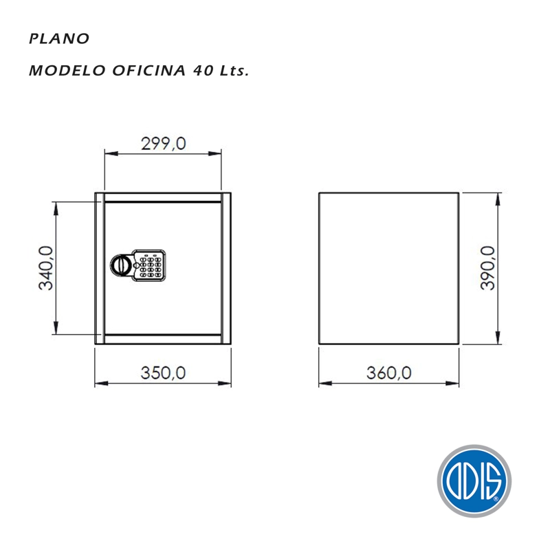 CAJA ODIS RESIDENCIAL 40 LT NEGRO - 9