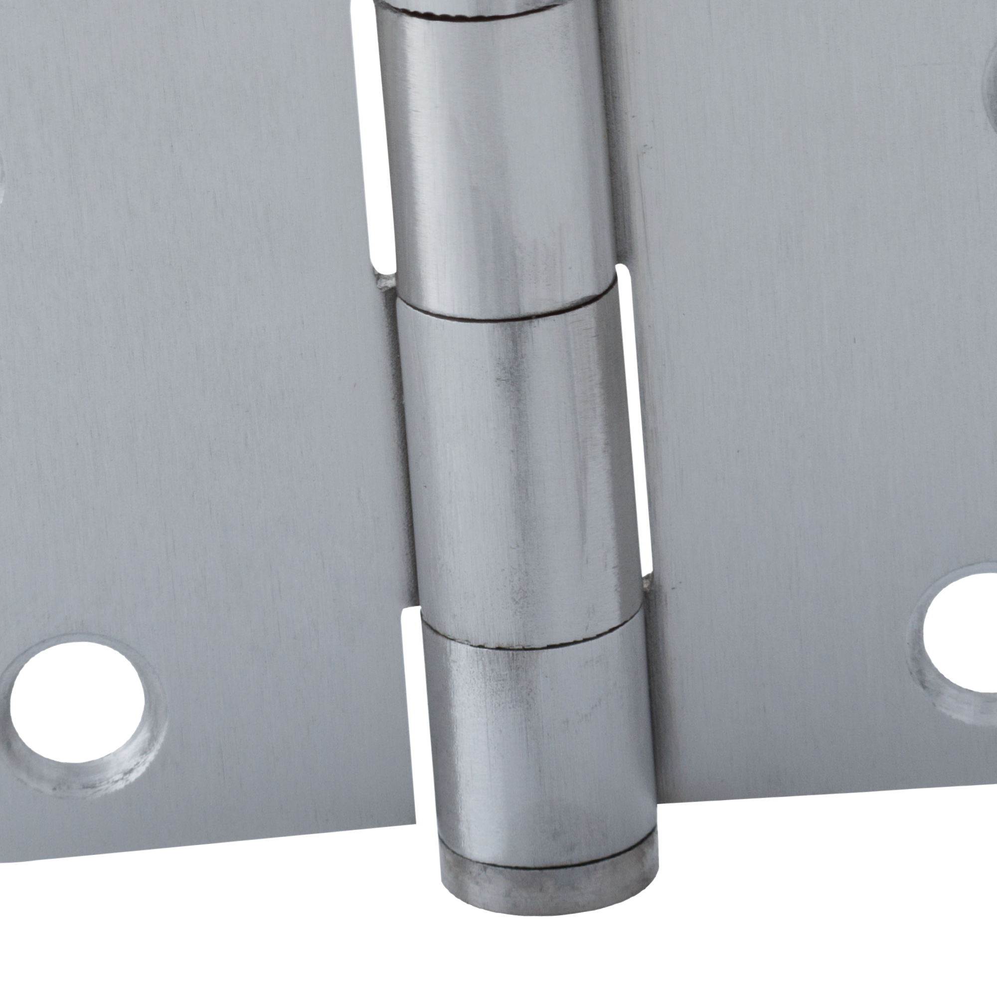 PACK 2 BISAGRAS ACERO ODIS 3”×3”×2,0MM CANTO REDONDO - PLATA - 4