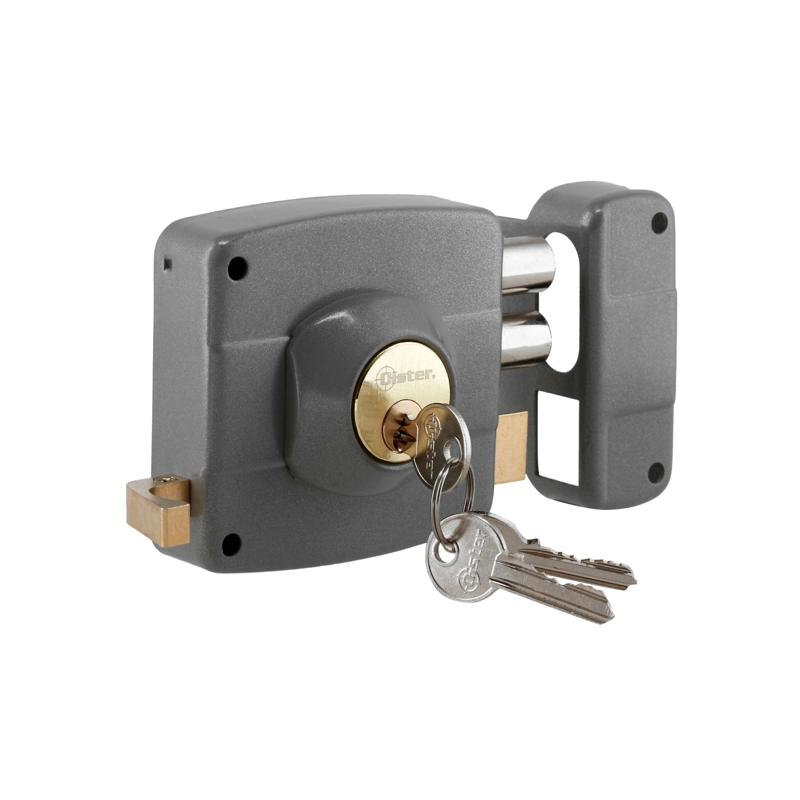 CERRADURA OISTER SOBREPONER 110 - GRIS - 2