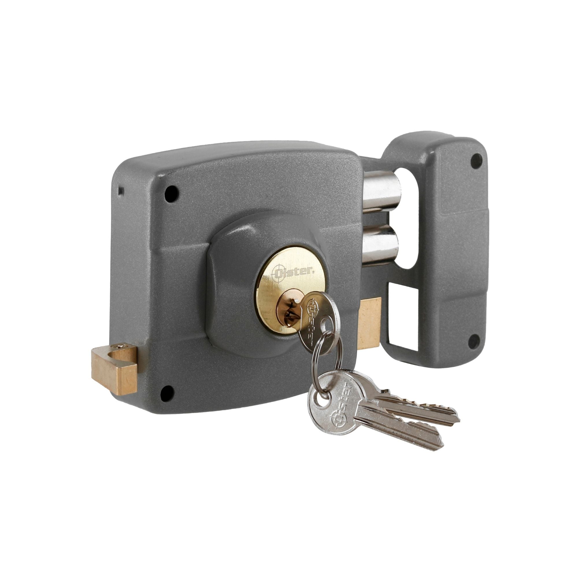 CERRADURA OISTER SOBREPONER 110 - GRIS - 2