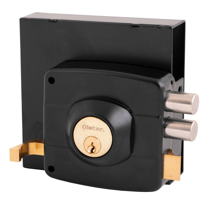 CERRADURA OISTER SOBREPONER 111 CAJA METÁLICA - NEGRO - 2