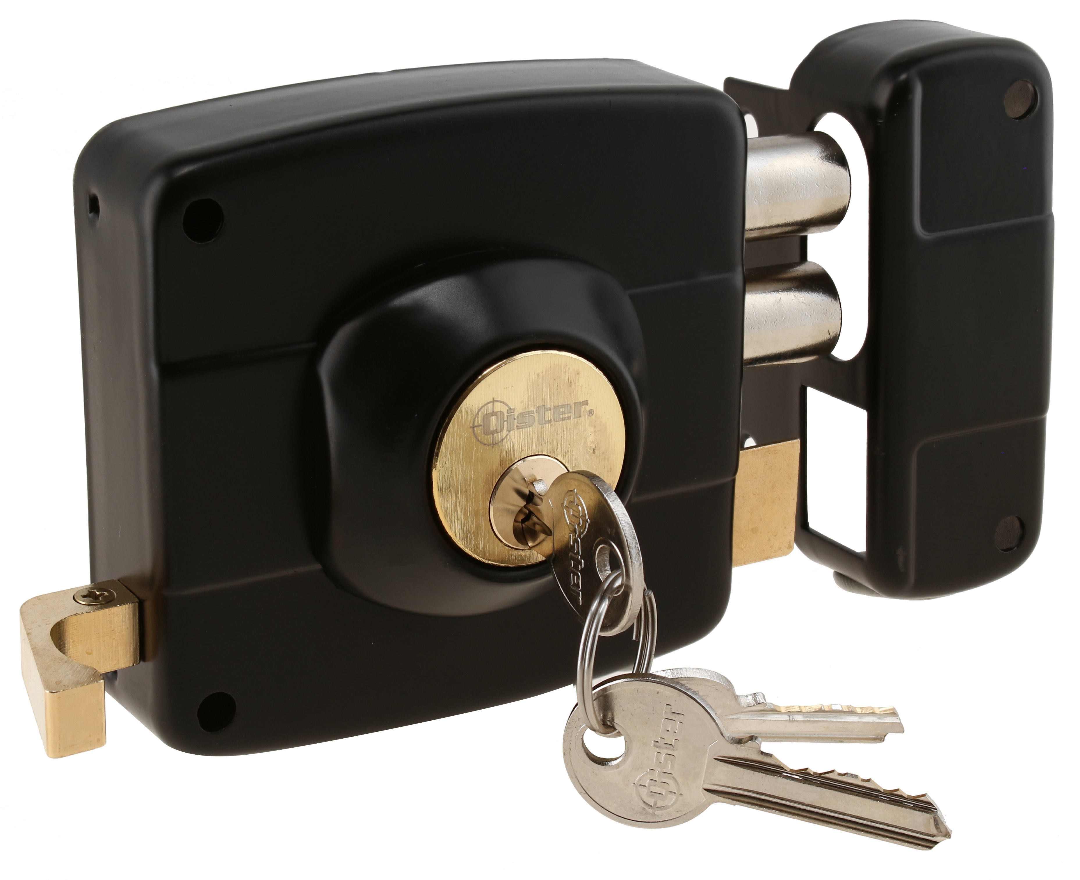 CERRADURA OISTER SOBREPONER 111 CAJA METÁLICA - NEGRO - 3