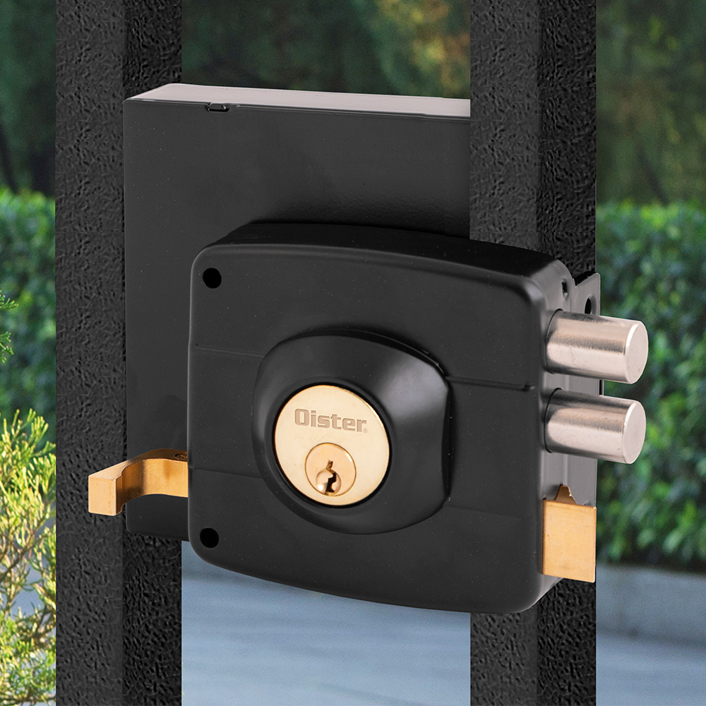 CERRADURA OISTER SOBREPONER 111 CAJA METÁLICA - NEGRO - 7