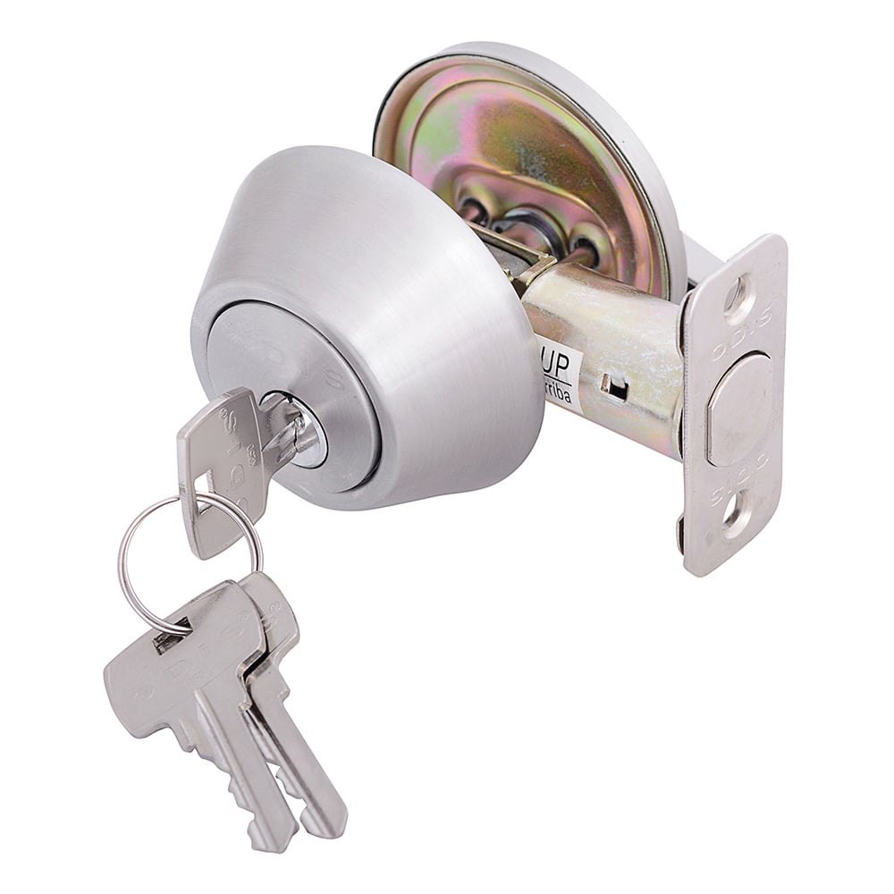 CERROJO ODIS 502 LLAVE-LLAVE PLATA - 3