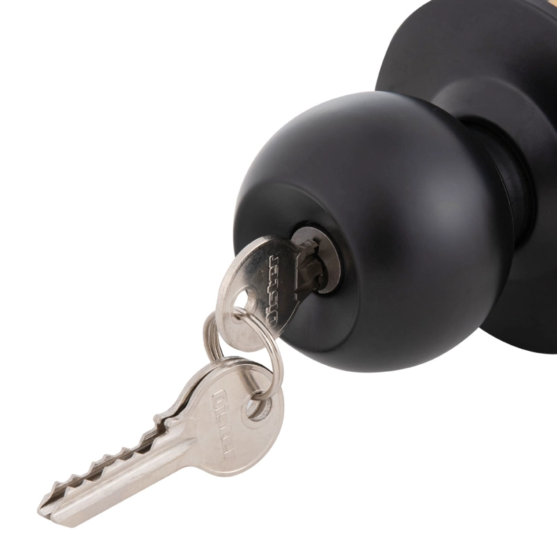 CERRADURA OISTER CILÍNDRICA 101 DORMITORIO NEGRO BT - 6