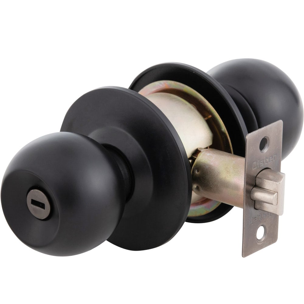 CERRADURA OISTER CILÍNDRICA 101 BAÑO - NEGRO - 1