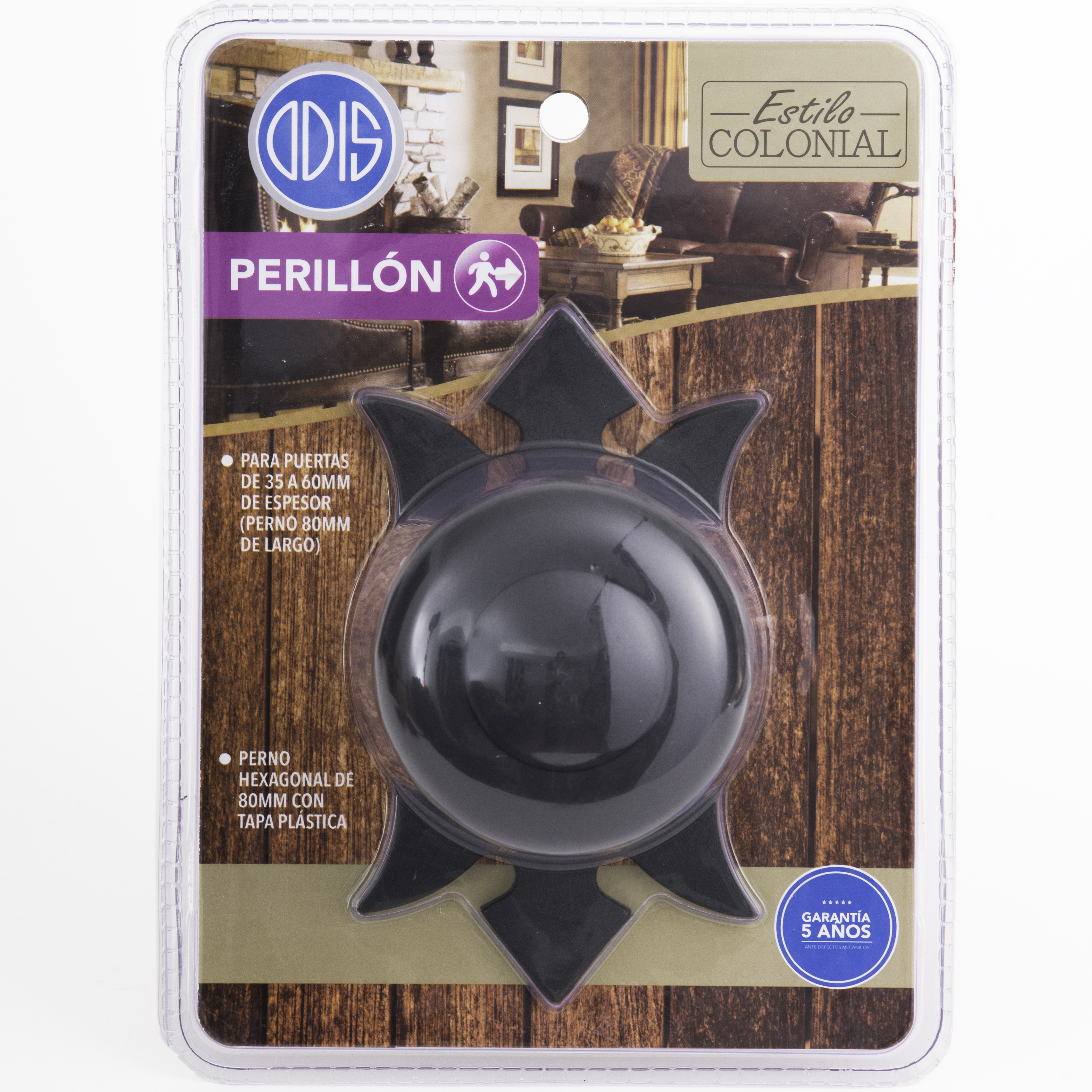 PERILLÓN ODIS COLONIAL NEGRO - 6