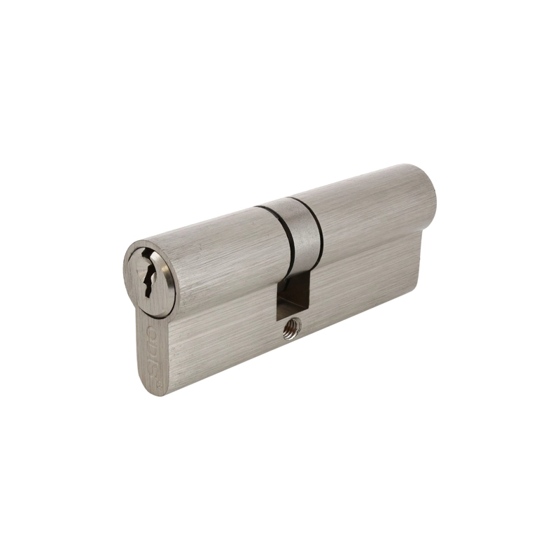 CILINDRO ODIS LLAVE-LLAVE ESTÁNDAR 80 MM 35-45 LEVA CENTRADA PLATA - 1