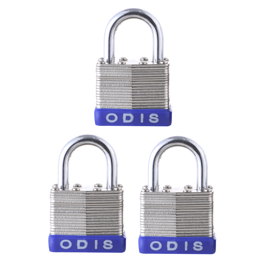 PACK ODIS 3 CANDADOS LAMINADOS 40 MM LLAVES IGUALES - 1