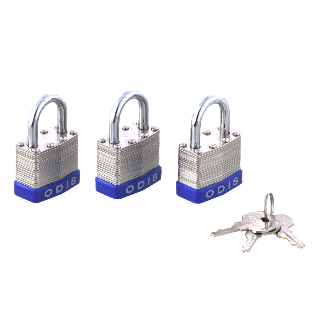 PACK ODIS 3 CANDADOS LAMINADOS 40 MM LLAVES IGUALES - 7