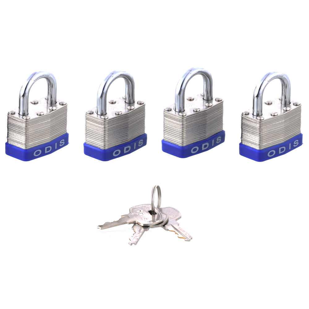 PACK ODIS 4 CANDADOS LAMINADOS 40 MM LLAVES IGUALES - 3