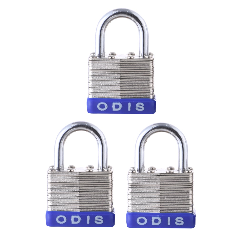 PACK ODIS 3 CANDADOS LAMINADO 50 MM LLAVES IGUALES - 2