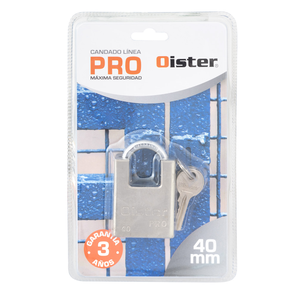 CANDADO OISTER PRO CON HOMBROS 40MM - 7