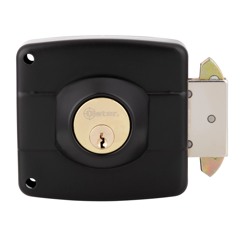 CERRADURA SOBREPONER OISTER 112 CAJA METÁLICA NEGRO - 2