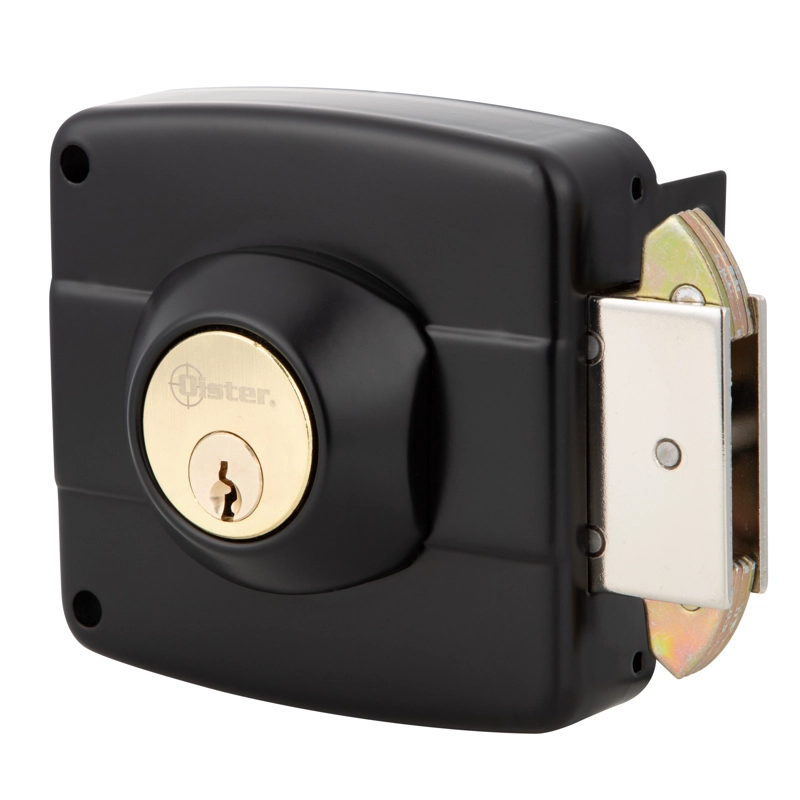 CERRADURA SOBREPONER OISTER 112 CAJA METÁLICA NEGRO - 3