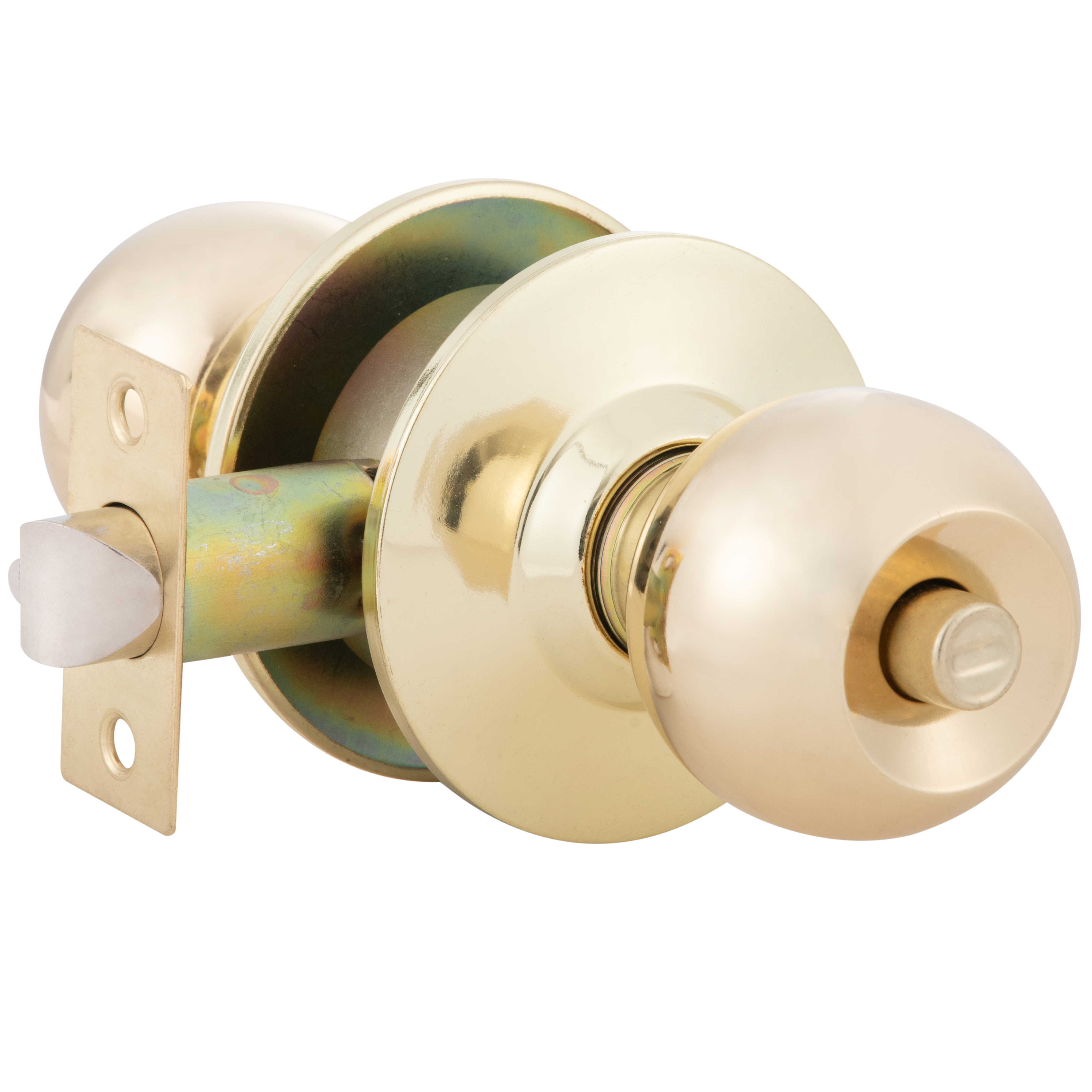 CERRADURA CILÍNDRICA OISTER 101 BAÑO BRONCE PULIDO - 4