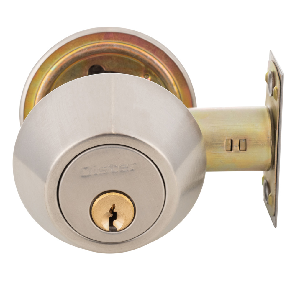 CERROJO OISTER TUBULAR 104 LLAVE-LLAVE PLATA - 1