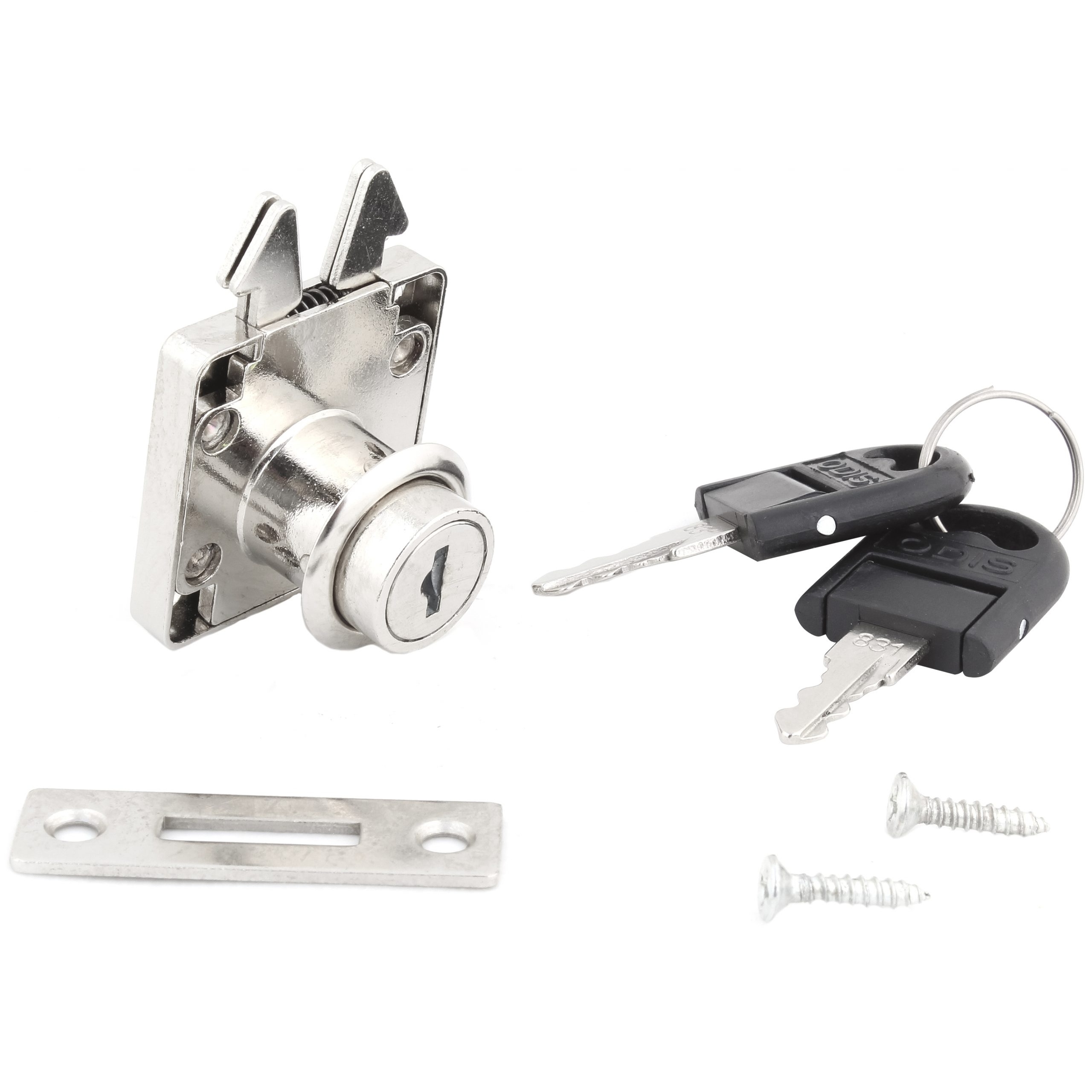 CERRADURA ODIS MUEBLES CORREDERA 2470-1922 PLATA - 5